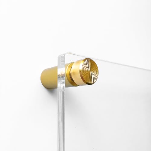 Wexel Art 1" Gold Stainless Steel Mounting Hardware for Acrylic Floating Frames (Pack of 4) - Image 3