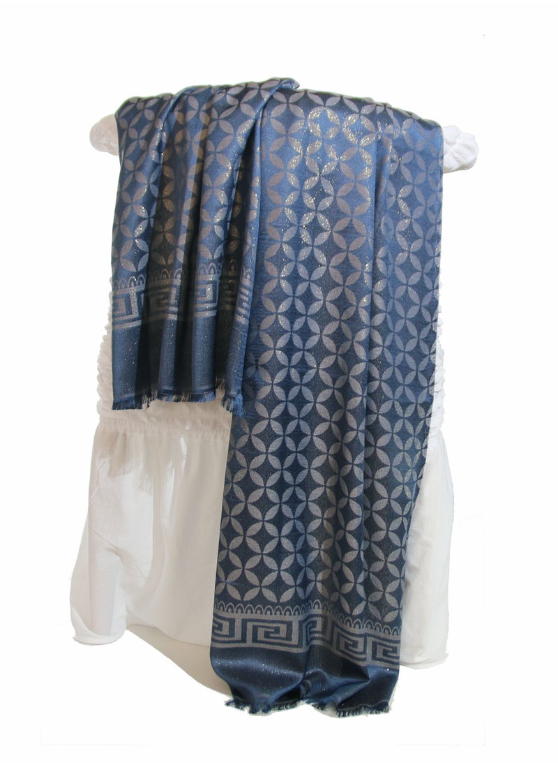 RARELY - Tassel Detail Scarf Casual Regular Scarves Navy - Image 1
