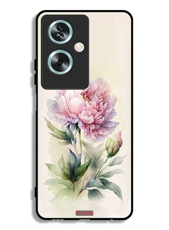 Tolwak Oppo A79 Protective Case Cover Watercolor Rose Paint Art - Image 1