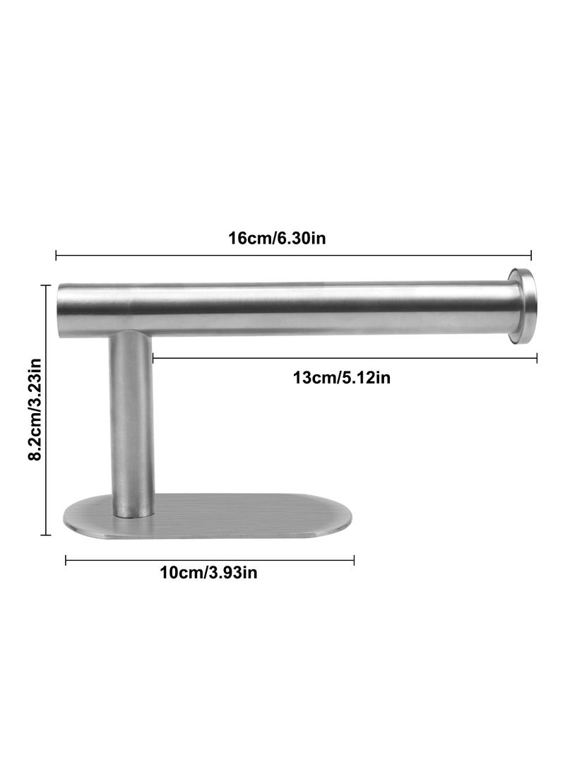 Generic - Self-Adhesive Toilet Paper Holder, Stainless Steel Bathroom Paper Roll Rack, No Drilling - Image 1
