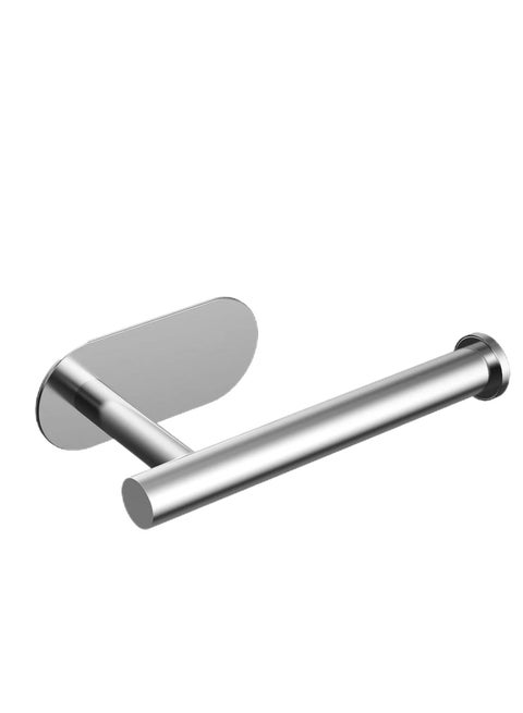 حامل ورق تواليت لاصق ذاتياً، حامل لفات ورق الحمام من الفولاذ المقاوم للصدأ، بدون حفر