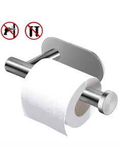 Generic Self-Adhesive Toilet Paper Holder, Stainless Steel Bathroom Paper Roll Rack, No Drilling  - Image 3