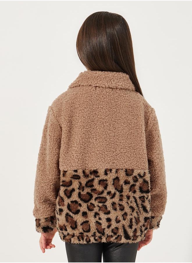 Leopard Print Lined Fleece Coat - pzsku/Z731765FD0149E8E0C580Z/45/_/1733818944/2c88d572-3540-4b6f-b555-760e40dead92