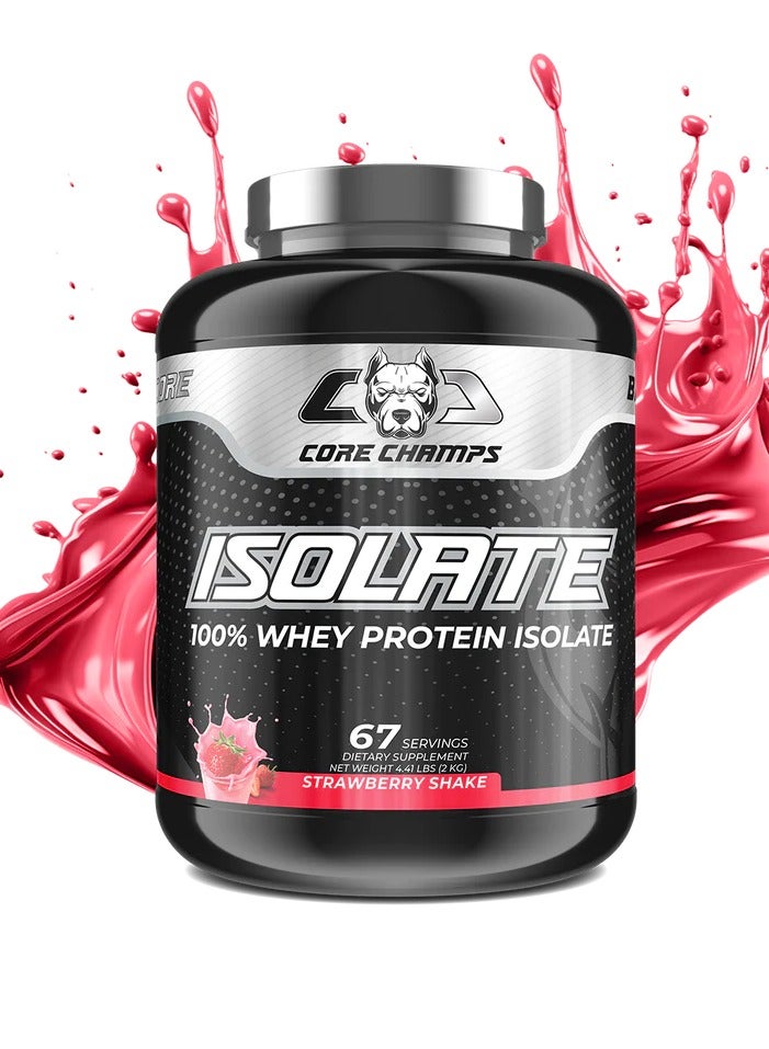 CORE CHAMPS | ISOLATE 4.4LBS/2KG STRAWBERRY SHAKE - Image 1