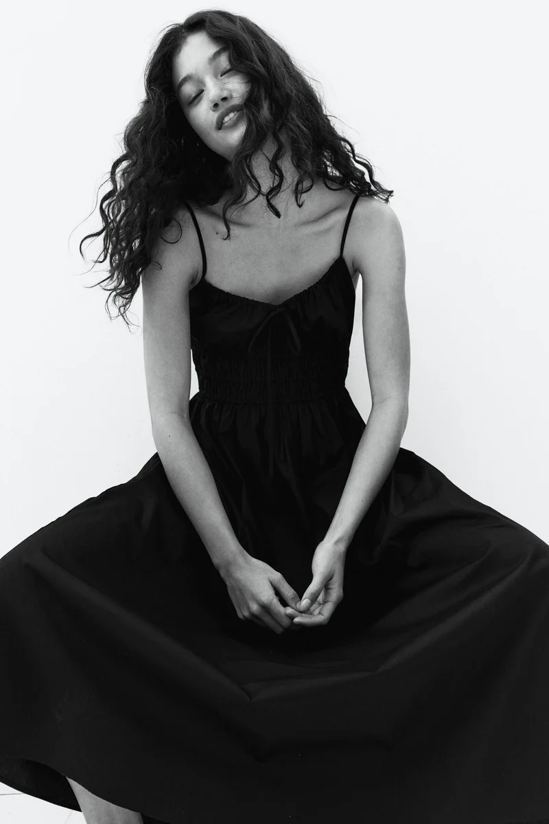 H&M Cotton strappy dress