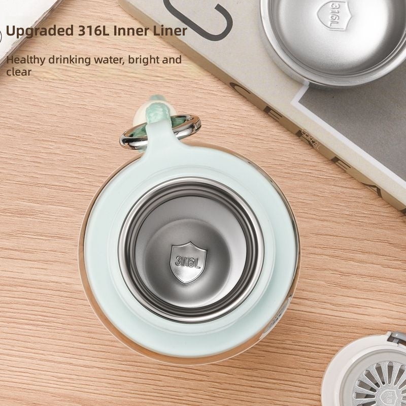 FUGUANG Insulated Water Bottle - Durable, Food-Grade, Anti-Shock Design with Dual Lids for Students & Outdoor Use - Image 2