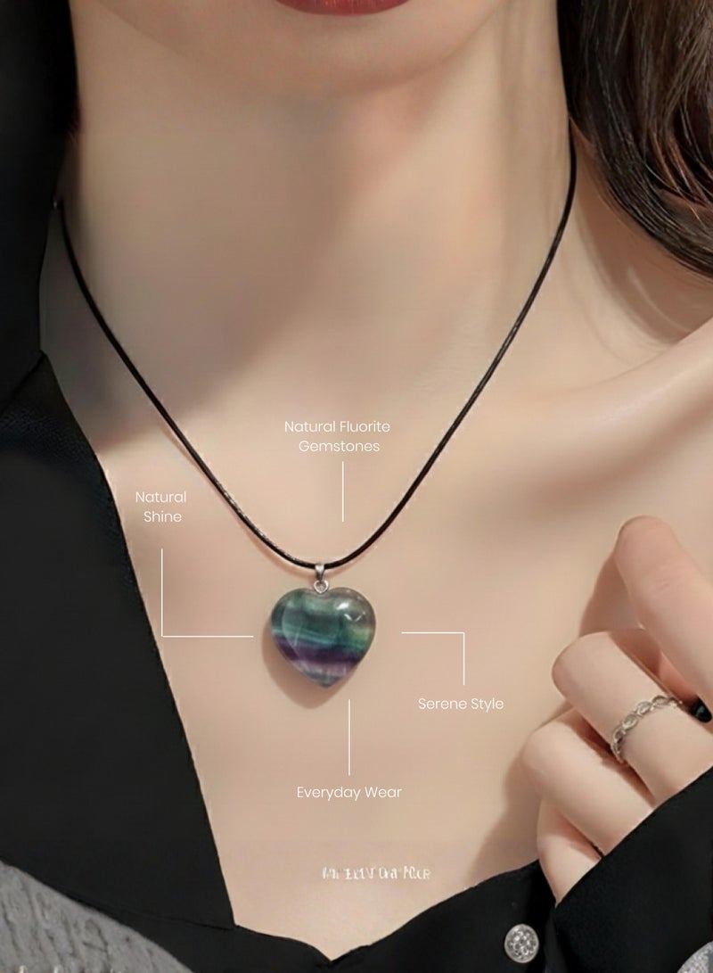British Fossils Natures Gift Necklace Fluorite - Image 3