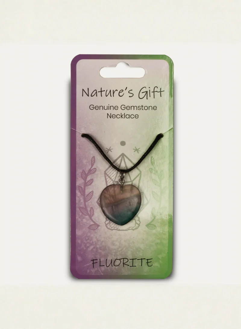 British Fossils Fluorite Natures Gift Necklace Fluorite for Women | Best Price UAE