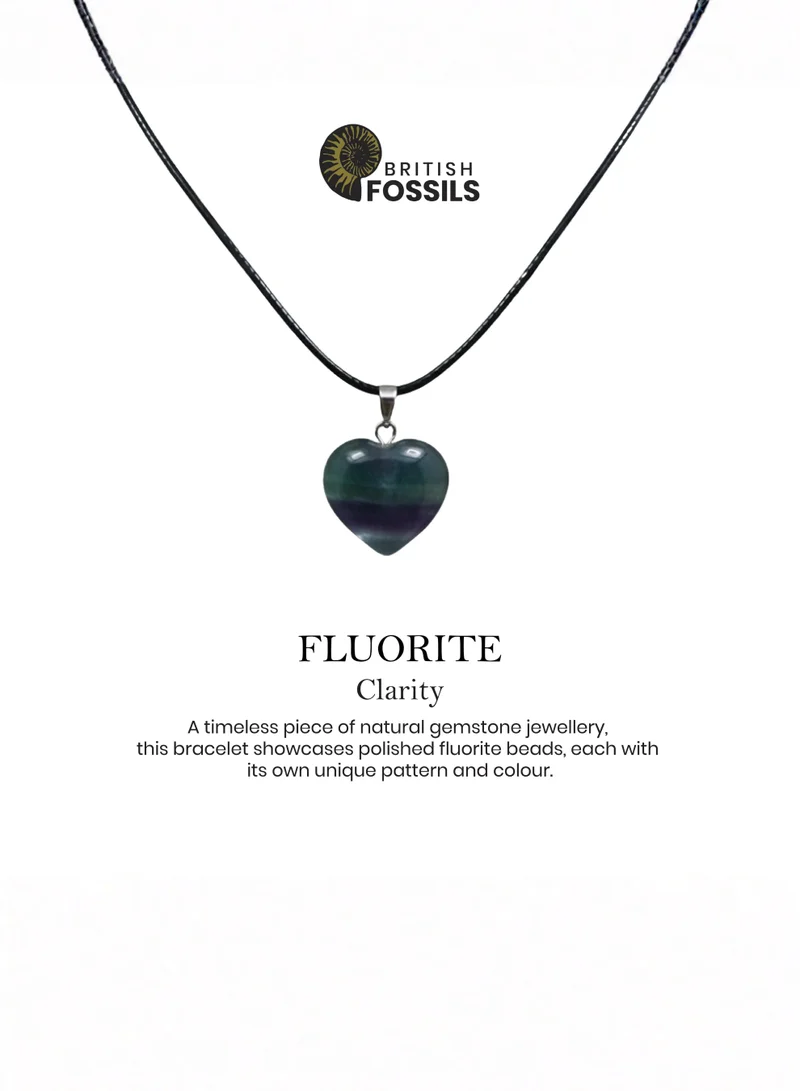 British Fossils Fluorite Natures Gift Necklace Fluorite for Women | Best Price UAE