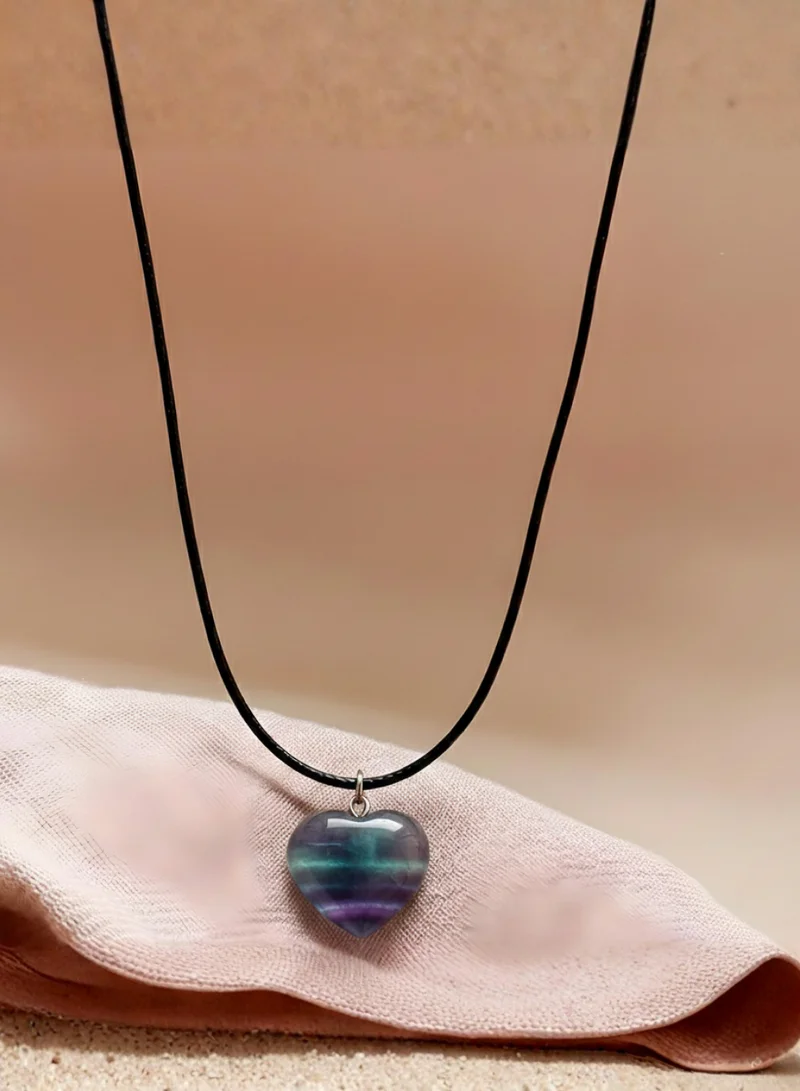 British Fossils Fluorite Natures Gift Necklace Fluorite for Women | Best Price UAE