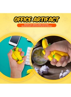 Civaner 30 Pcs Banana Stress Toys Stretchy Banana Relief Toys Fidget Anxiety Toys Banana Stress Balls Bulk Mini Pu Banana Party Favors Tiny Party Supplies For Stress Relief(Yellow)  - Image 4