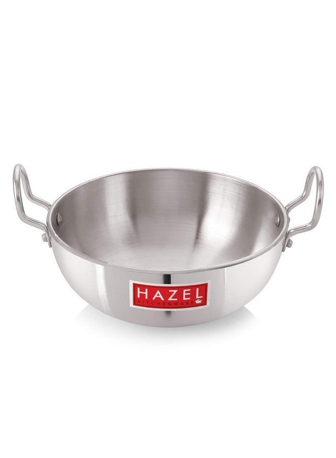 HAZEL 1125 ML Aluminium Kadai 4 mm Kadhai with Handle - Image 1