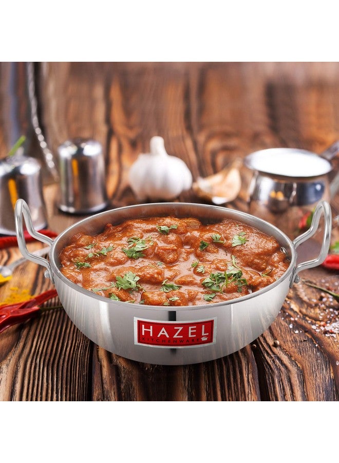 HAZEL 1125 ML Aluminium Kadai 4 mm Kadhai with Handle - Image 4