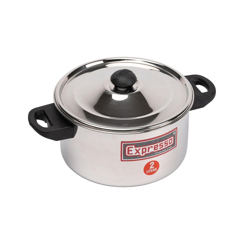 Expresso Stainless Steel EcoFriendly Double Handle Milk Boiler Pot wSilver Bottom Milk Boiler Cookware with Handle 4 litres - Image 4
