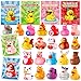 ANGGIKO 24 Pcs Rubber Ducks with Valentines Day Cards for Kids School Classroom Valentines Theme Rubber Ducks in Bulk Valentines Day Gifts for Kids Classroom Exchange Prizes Valentines Day Party Favors - Image 4