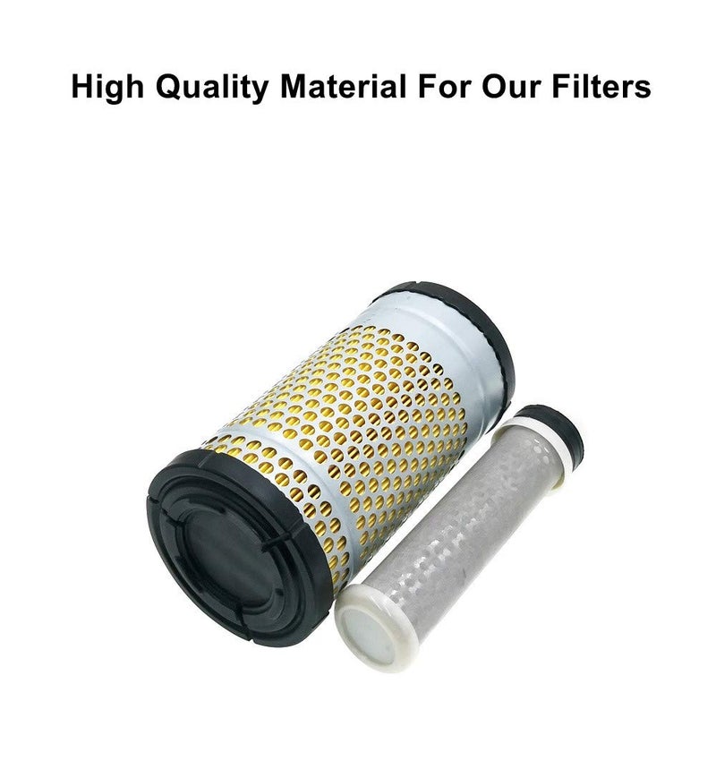 MOWFILL 6C060-99410 Air Filter With 32721-58242 Inner Filter Replace for Kubota K7311-82390 6A100-82630 GA100-82630 Fits B1410 B1610 B2710 B1700 B2100 B2400 B2410 B2630 B3200 B3300 B7300 B7400 B7410 - Image 2