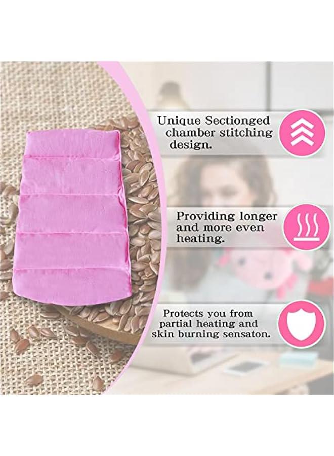 Arabest Axolotl Microwavable Heating Pad for Menstrual Pain Relief, Washable Cover, Moist Heat Pack, Pink, 13 x 10 inches  - Image 5
