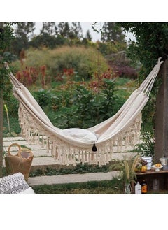Beauenty Macrame Fringe Deluxe Hammock Swing Net 200*150CM  - Image 2