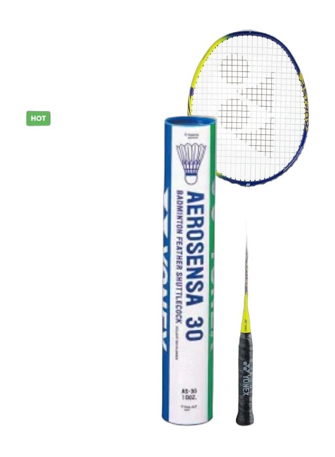 Yonex Astrox Clear Yellow 4U5 + Aerosensa 30Shuttlecocks Pack  - Image 1