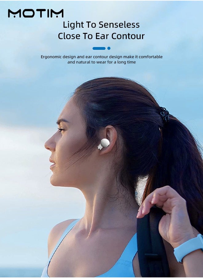 Wireless Earbuds Bluetooth 5.3 Headphones Touch Control Fingertip Gyroscope with Charging Case Immersive 3D Stereo Sound Noise Cancelling in-Ear Earphones Built-in Mic for Samsung iOS Android