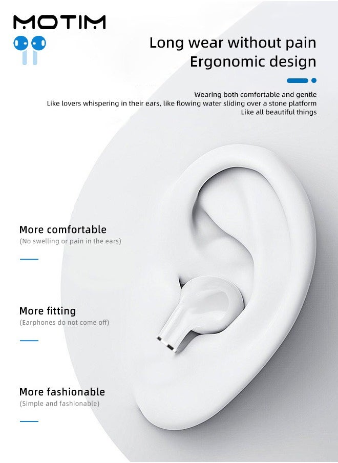 Wireless Earbuds Bluetooth 5.3 Headphones Touch Control Fingertip Gyroscope with Charging Case Immersive 3D Stereo Sound Noise Cancelling in-Ear Earphones Built-in Mic for Samsung iOS Android