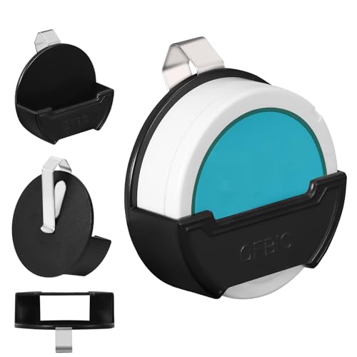 OFBIC Pouch Can Holder for Car & Belt Fits ZYN Standard Can Tins (2.76" Dia x 0.78" Thick), Clips to Belt or Car Sun Visor, Compact Design for Quick Access, Great Gift for Nicotine Pouch Users (Black) - Image 1