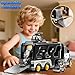 KIZONLY 5 in 1 Police Car Carrier Truck Toy for Kids Ages 48 Police Truck with Light and Sound Transporting Vehicle Boy Trucks Toy Sets Kids Toys 35 Birthday Gifts for Boys Girls Aged 46 57 - Image 4
