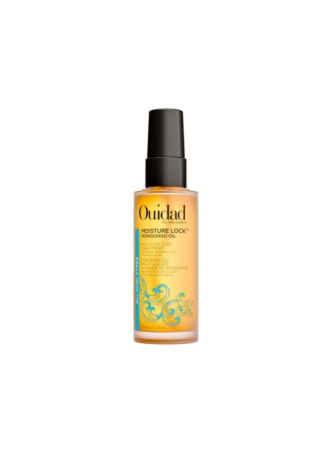 Ouidad Moisture Lock Mongongo Hair Oil for Curly Hair, 1.7 fl oz, Multi-Use Leave-In Hair Treatment, Fast-Absorbing Elixir, Hydrates, Smoothes, Strengthens & Restores Natural Luster, All Curl Types - Image 1