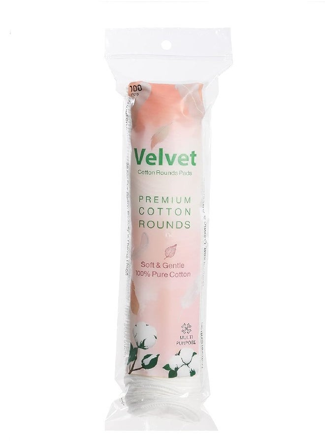 VELVET - Makeup Cotton 100 Pieces - Image 1