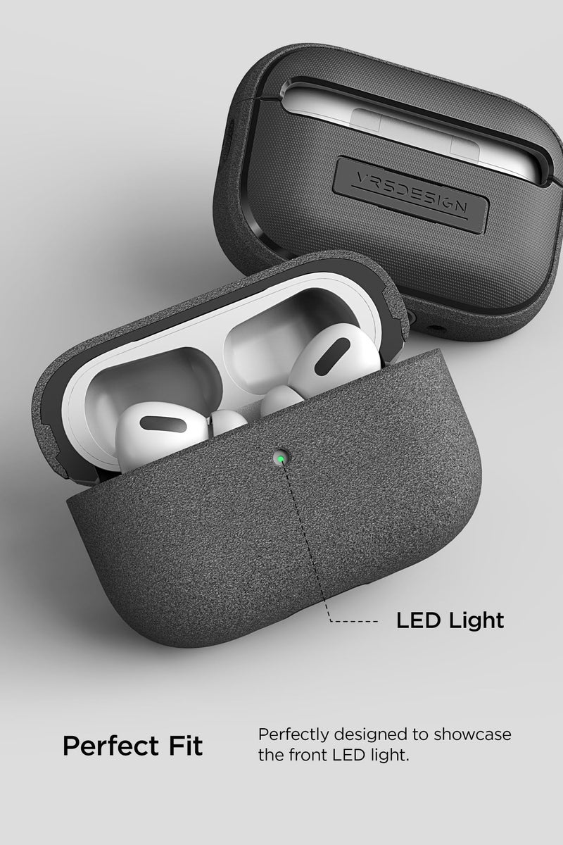 VRS Design Modern for Apple Airpods Pro 2nd Generation & 1st Generation Case (2023/2022/2019) (Sand Stone) [US Patent Registered] - Image 2