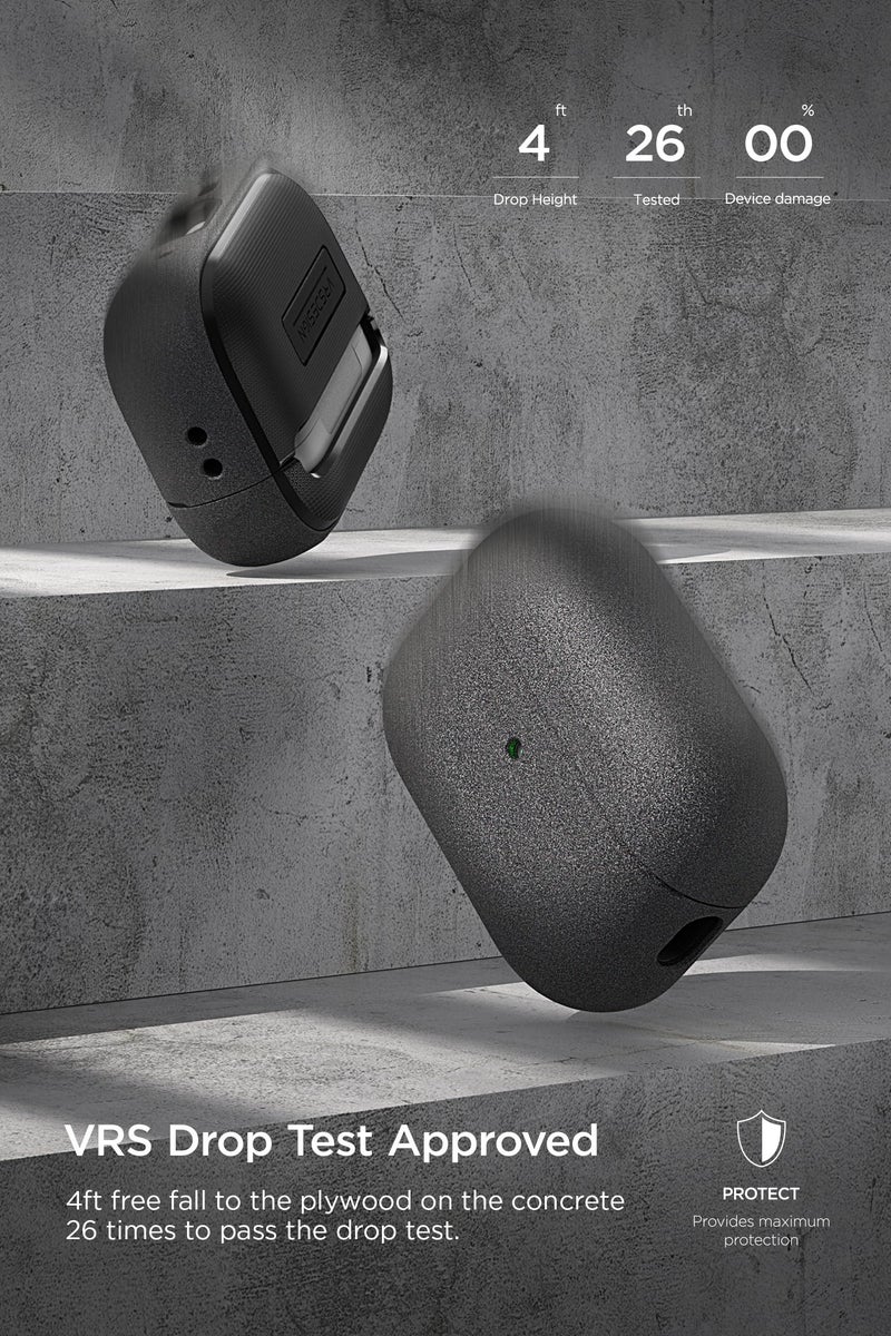 VRS Design Modern for Apple Airpods Pro 2nd Generation & 1st Generation Case (2023/2022/2019) (Sand Stone) [US Patent Registered] - Image 5