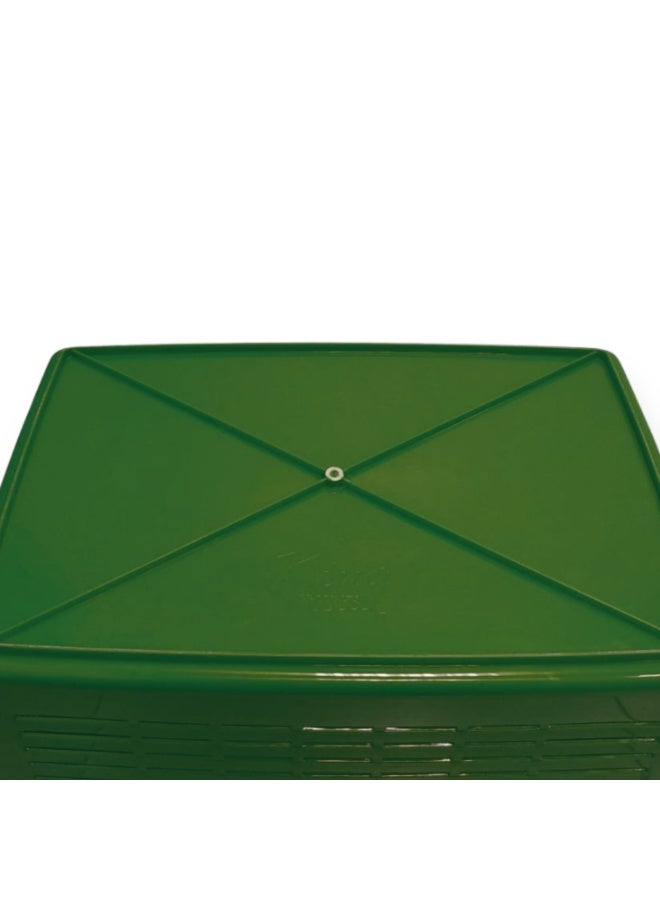 SNH Multi-Purpose Carry Basket with Lid and Handles | Shopping Basket | Picnic Storage Basket | Laundry Carrier | Household Organizer for Fruits, Vegetables, Clothes & Groceries - Image 5