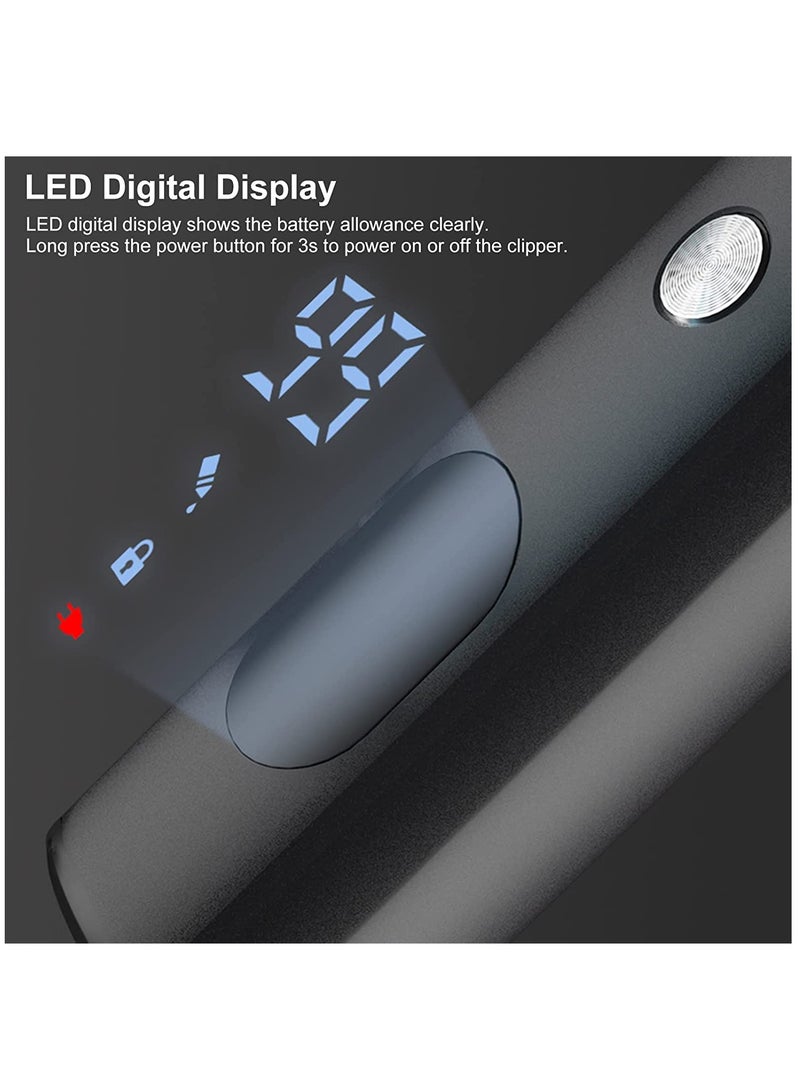 UFREE 5 in 1 Hair Clippers for Men, Professional T-Blade Trimmer, Electric Foil Shaver, Nose Hair Trimmer, Cordless, LCD Display, Grooming Kit - Image 5