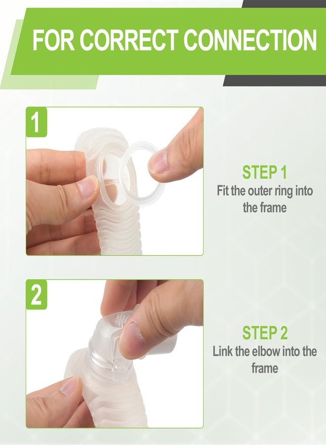 MEDICOLOR 2PCS Elbow Connector for Airfit F30i P30i N30i Swivel Elbows, Quick-Release & Rotatable, Enhanced Comfort and Flexibility - Image 3