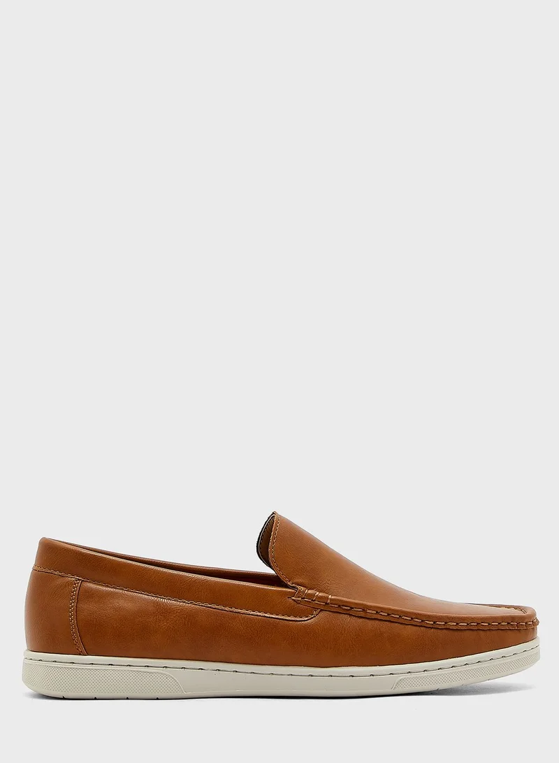Robert Wood Faux Leather Casual Slip Ons