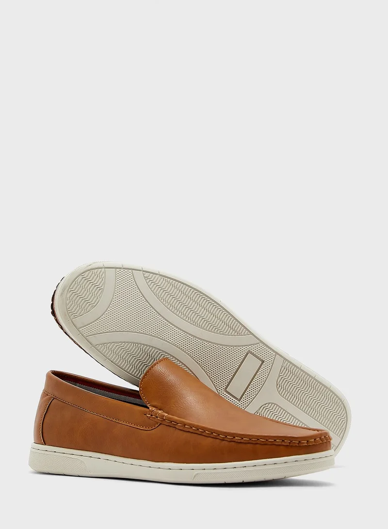 Robert Wood Faux Leather Casual Slip Ons