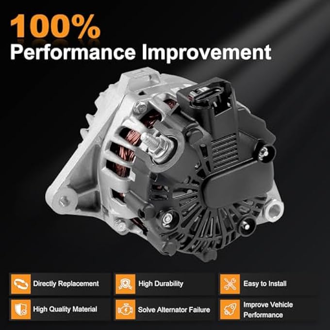 liriuda Alternator 11610 Compatible with Hyundai Elantra/Elantra Coupe/Elantra GT 2011-2017 1.8L 2.0L L4, K-i-a Soul/Forte/Forte5/Forte Koup 2011-2018 1.8 2.0L 90Amp, Replace 373002E200 FG10T011 AVA0172 - Image 5