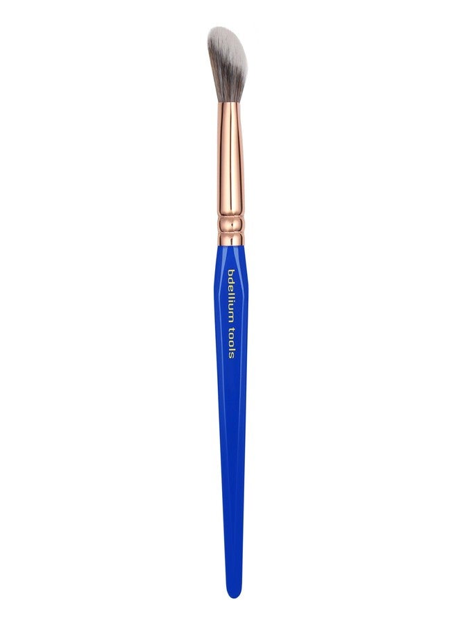 Bdellium Tools Professional Makeup Brush - Golden Triangle 963 BDHD Phase II xs - With All-Vegan Synthetic Fibers, For Precision Blending, Highlighting, Contouring, and Softening (Blue, 1pc) - Image 5
