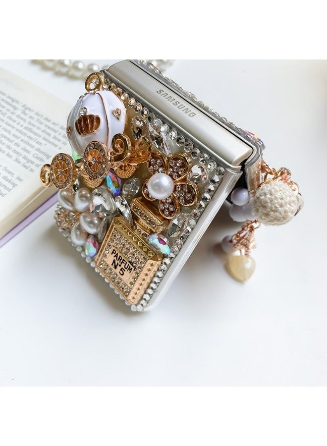 Suitable for Samsung Galaxy Z Flip6 phone case, rhinestone design, shockproof and drop-resistant. - Image 2