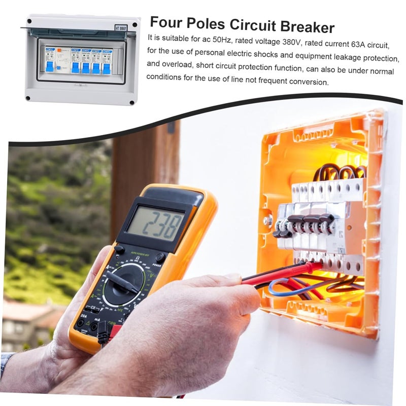 Miniature Din Rail Circuit Breaker with Earth Leakage Protection High Breaking Capacity for Home Workshop Safety - Image 4