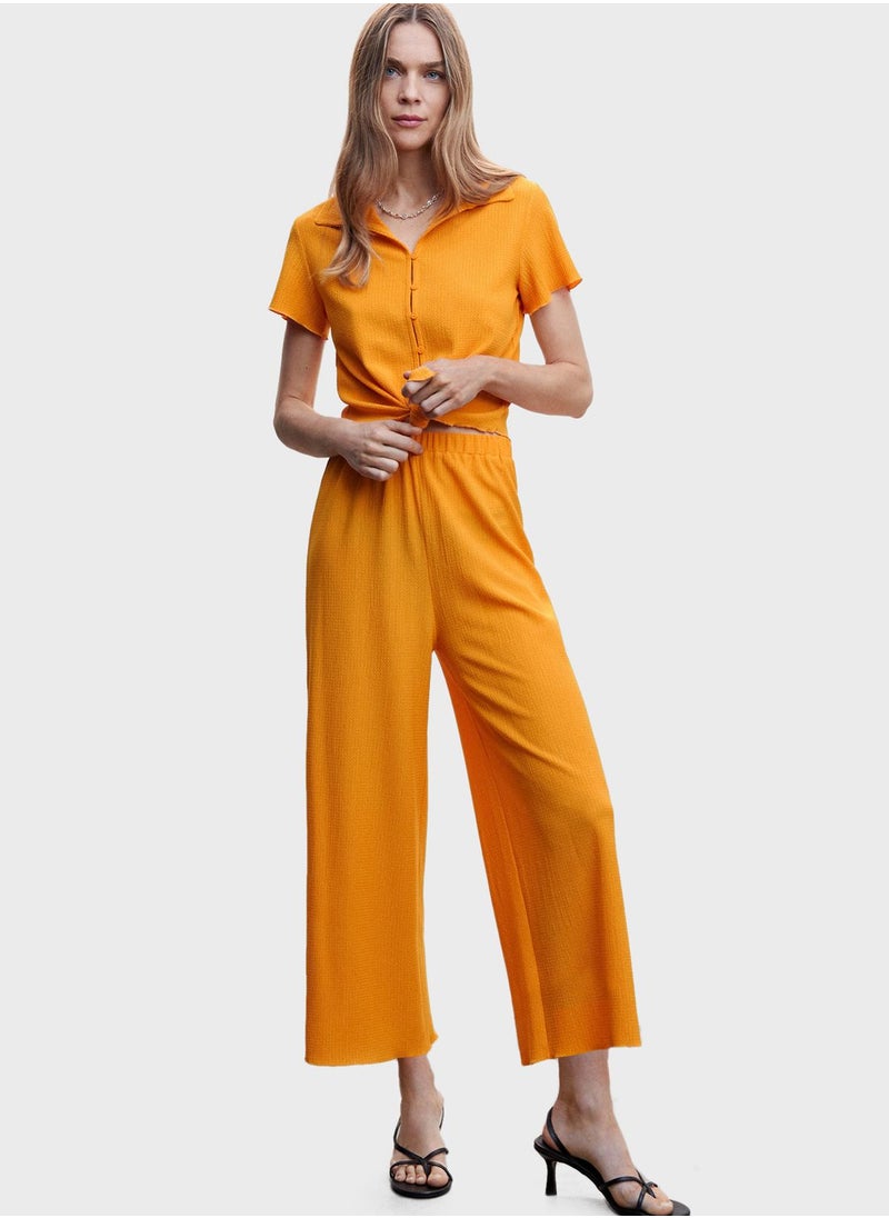 MANGO - Polo Neck Tie Detail Top - Image 1
