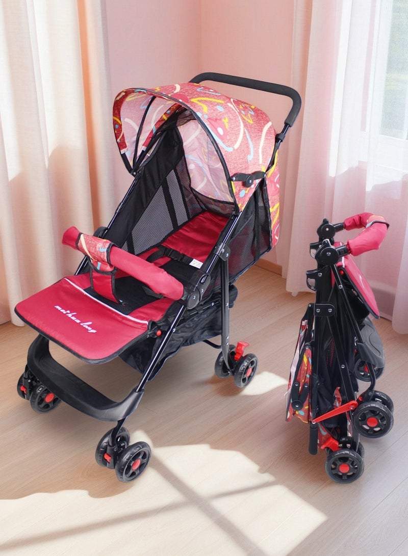 Ultra Lightweight Foldable Travel Stroller Multi Position Reclining Seat Adjustable Canopy Foldable Storage Basket NO.1102 - Image 1