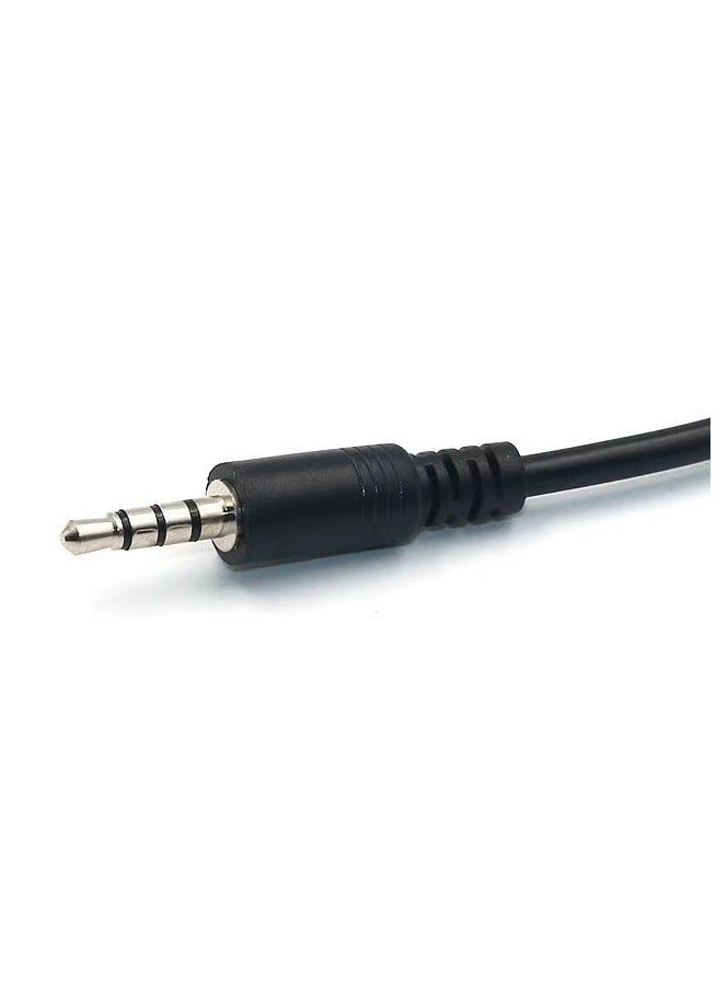 USB Female to AUX 3.5mm Male Jack Plug Audio Data Charge Cable - Image 3