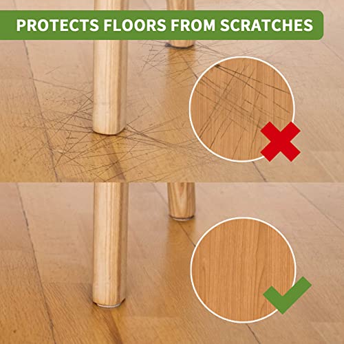 COVERCORNER Felt Furniture Pads for Hardwood Floors 48 PCS, Furniture Pads, Floor Protectors for Hardwood Floors, Felt Pads for Furniture, Round, Beige - Image 4