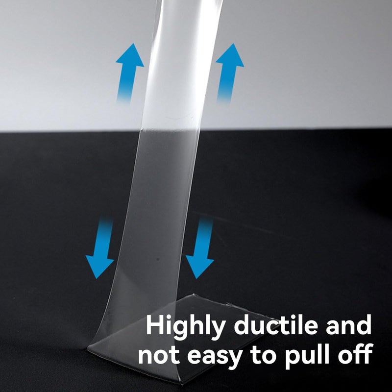 إي سي في في شريط لاصق نانو سحري من 3M - عرض 5 سم، قابل للغسل، مقاوم للماء، شريط تثبيت جل أكريليك شفاف مزدوج الجوانب - Image 3