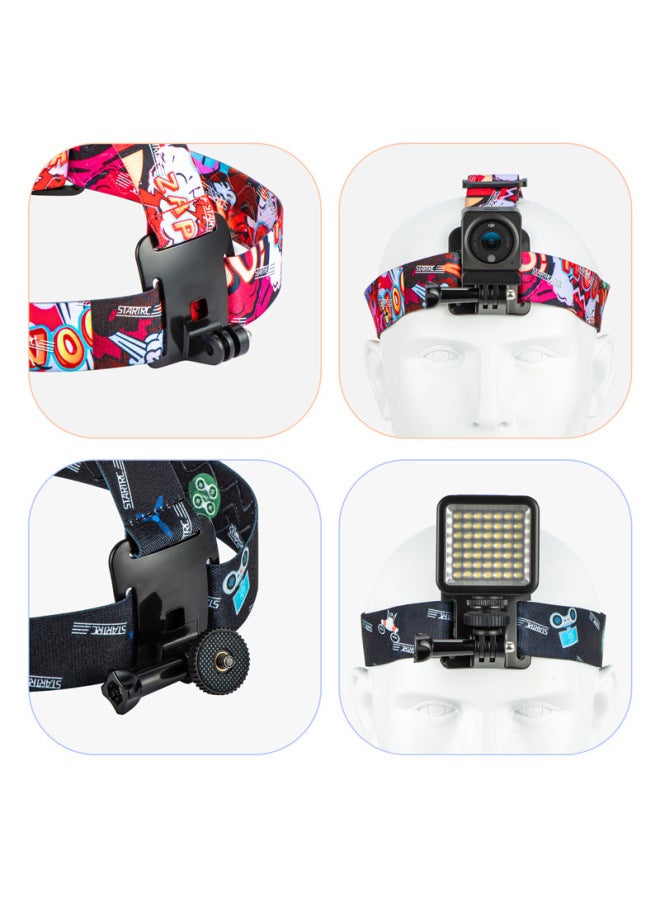 Generic Action3/4/Insta360 Ace Pro First Person View Headband Shooting Stand GoPro 8/9-Color:Blue  - Image 4