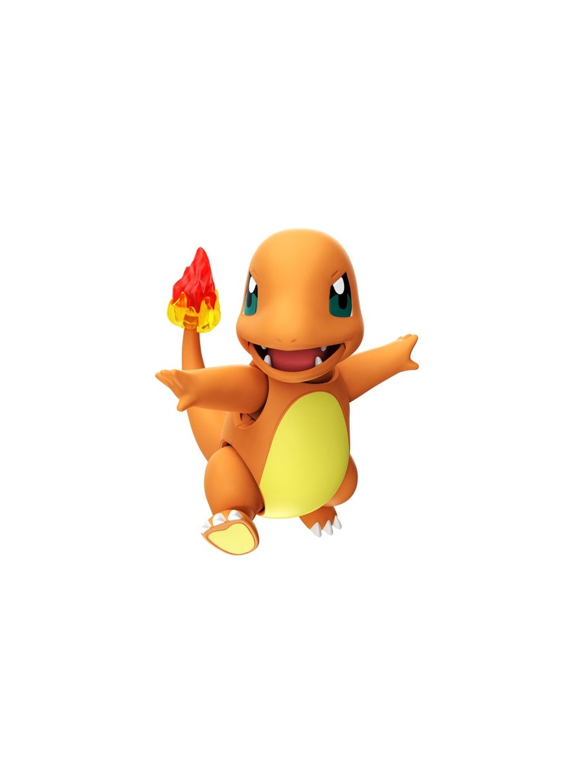 BLOKEES Pokémon Classic Edition S Charmander 74006 Model Kit | Buildable Mini Figure | Poseable Joints + Display Stand | ABS | Collectible Gift - Image 3