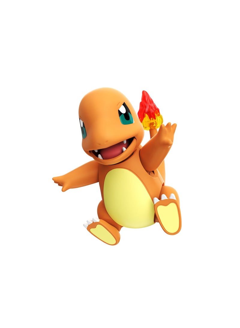 BLOKEES Pokémon Classic Edition S Charmander 74006 Model Kit | Buildable Mini Figure | Poseable Joints + Display Stand | ABS | Collectible Gift - Image 1