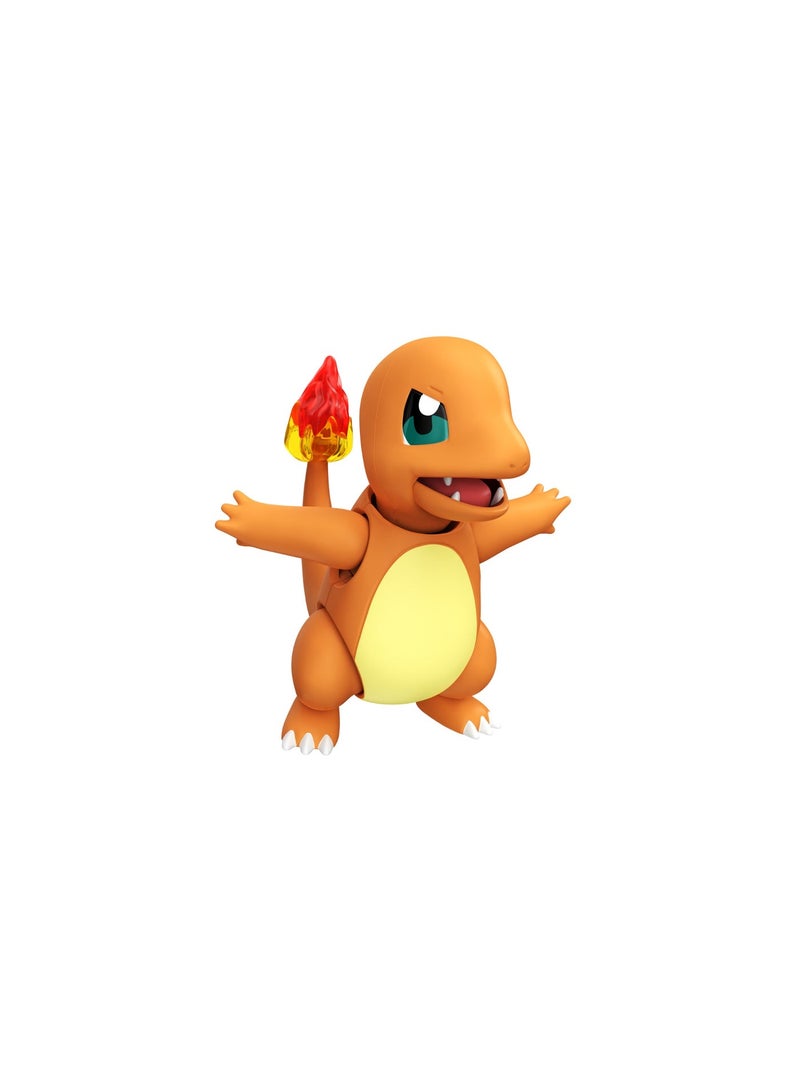 BLOKEES Pokémon Classic Edition S Charmander 74006 Model Kit | Buildable Mini Figure | Poseable Joints + Display Stand | ABS | Collectible Gift - Image 4