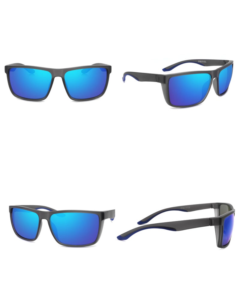 PRIVEL XXL Size Extra Large 159MM Sport Polarized Sunglasses for Big Wide Heads Men TR90 Outdoor Cycling Running Fishing Glasses (PMX006P-2) - Image 4